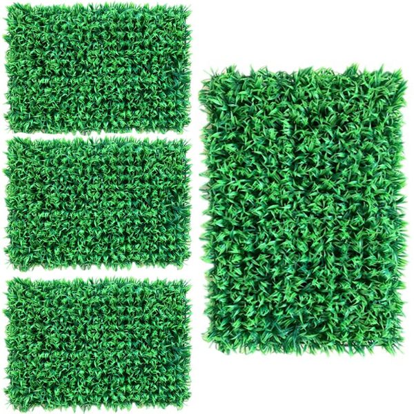 4pcs Artificial Wall Grass Decorate Artificial Plant Garden Backdrop Wall