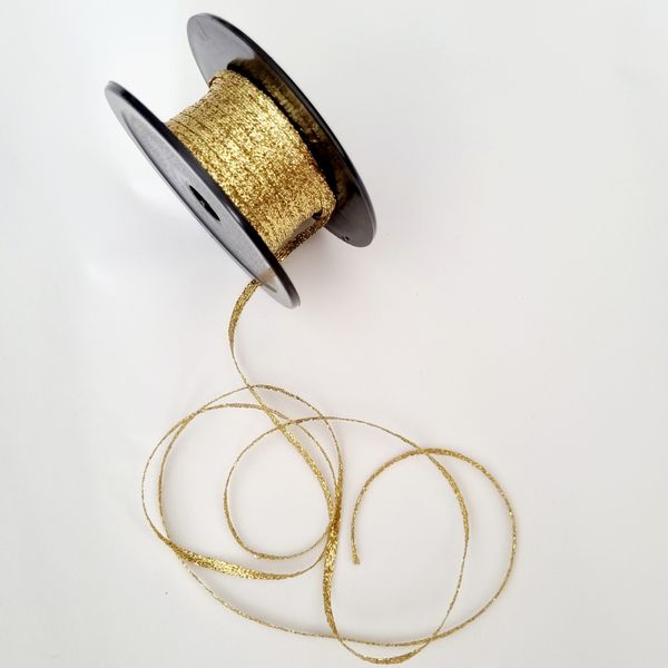 White Wrapping Paper 10 m roll &amp; Gold Lurex 20m roll