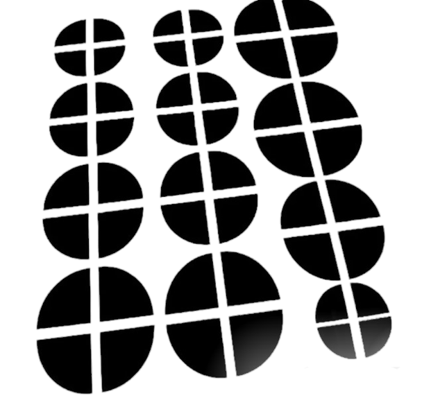 Black BMW Badge Sticker Kit