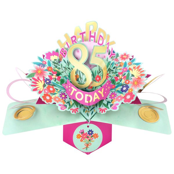 Happy 85th Birthday 3D Pop Up Card - Female
