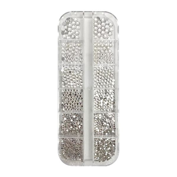Nail Rhinestones Diamond Crystal Gems Nail Art Decorations Set - Mixed Size