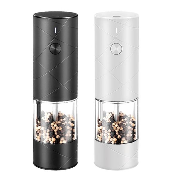 2 Piece Electric Grinder Pepper Seasonings Spices Grain Mill Salt Shaker