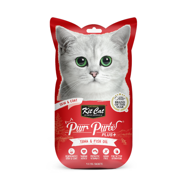 Kit Cat - Purr Puree Plus Tuna &amp; Fish Oil (Skin &amp;Coat)