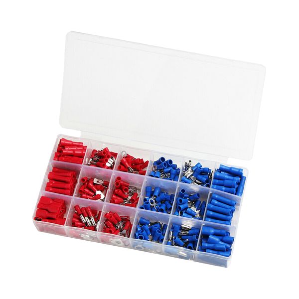 360 Piece Electrical Wire Connectors Crimp Terminals Case Kit