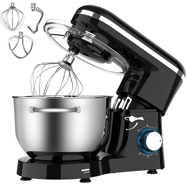 6.2L Stand Mixer with Bowl 6 Speed Kitchen Machine Stand Mixer for Baking