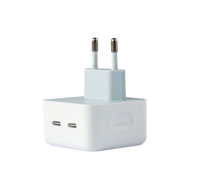 Dual USB-C+C Port 35W Power Adapter Compatible with iPhone&amp; IPad Devices