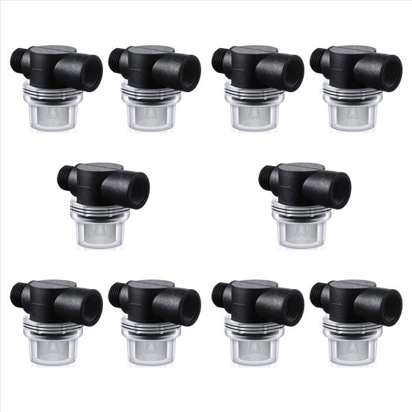 1/2 Inch Twist-On Pipe Strainer Compatible With Wfco Or Shurflo Pumps