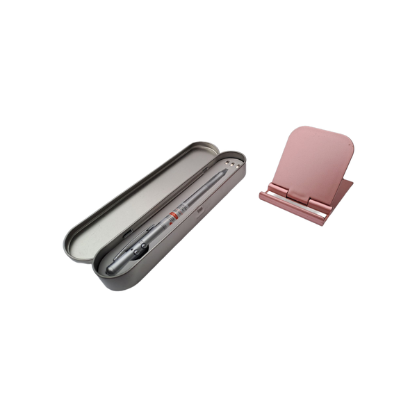 Metallic pen with holder box and mobile holder lovely gifts for him