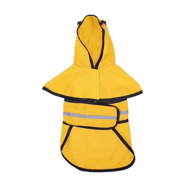 Dog Raincoat Dog Rain Coat Hooded Slicker Poncho for Dogs and Puppies-2XL