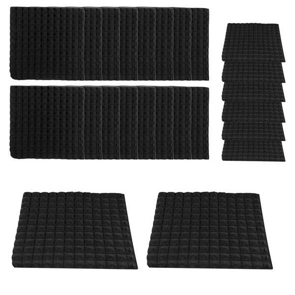 30X30X2.5cm Sound Insulation Cotton Sound Insulation Foam 24Piece