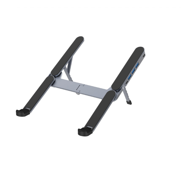 5-in-1 Docking Station Laptop Stand is Foldable