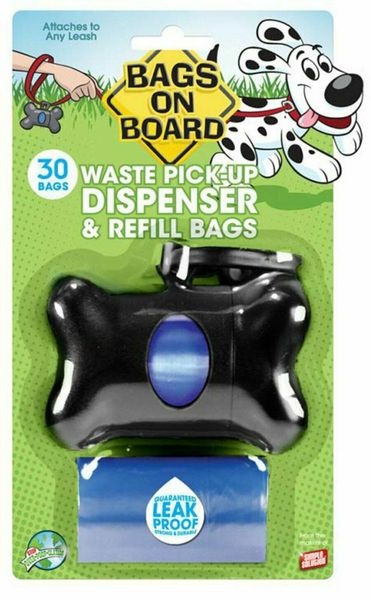 Bags-on-Bags - Bone Shaped Waste Pick Up Dispensers (30 Bags) x 2