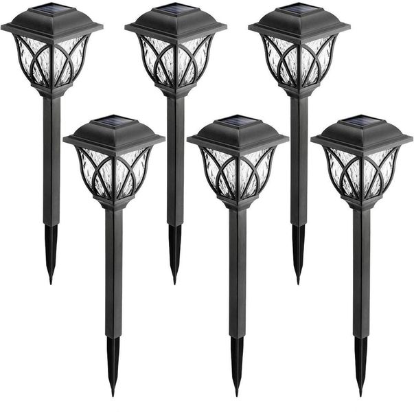 6 Pack Solar Power Garden Light SG-002CW x 6
