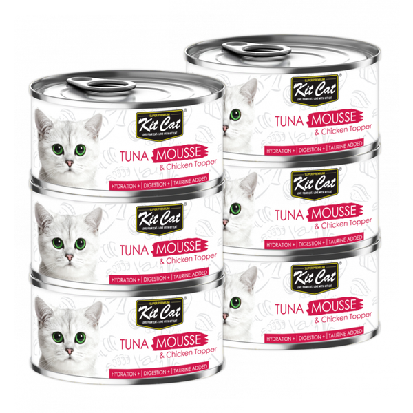 Kit Cat Tuna Mousse &amp; Chicken Toppers (6 x 80g)