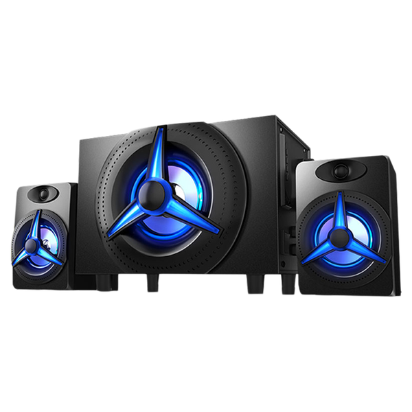 Heavy Bass Desktop Multimedia Wooden Speakers