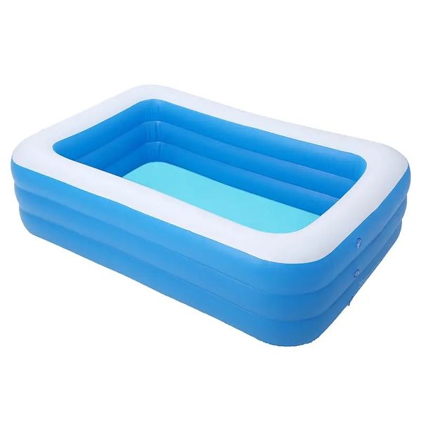 1.5m Inflatable Family Pool - Durable Paddling Pool for Backyard Fun