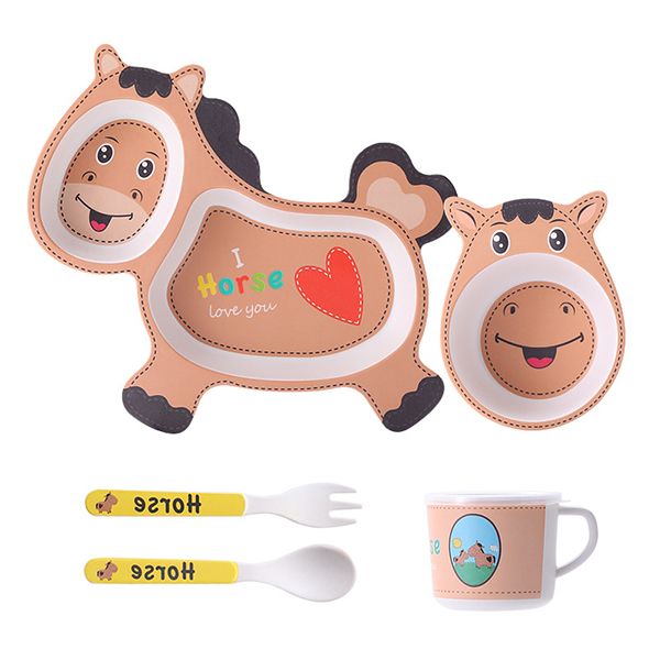 iKids 5 Piece Dinner Set | Horse