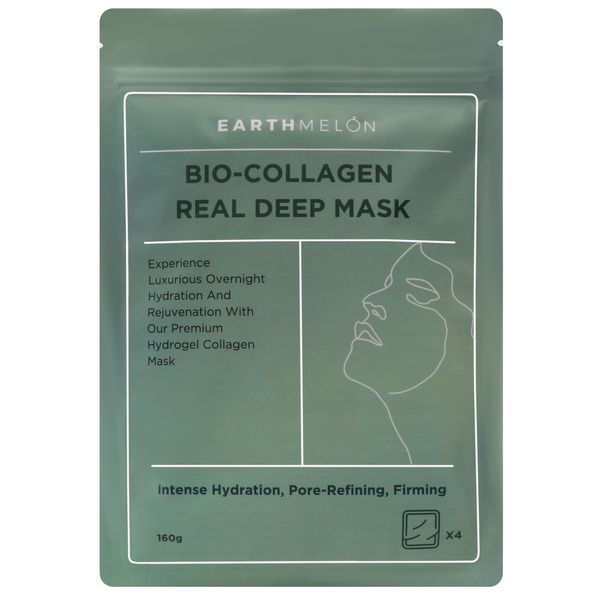 Earthmelon Bio-Collagen Overnight Hydrogel Mask (4 Pack)