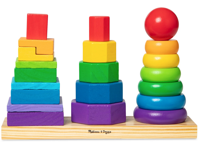 Melissa &amp; Doug Geometric Stacker (21 Piece)