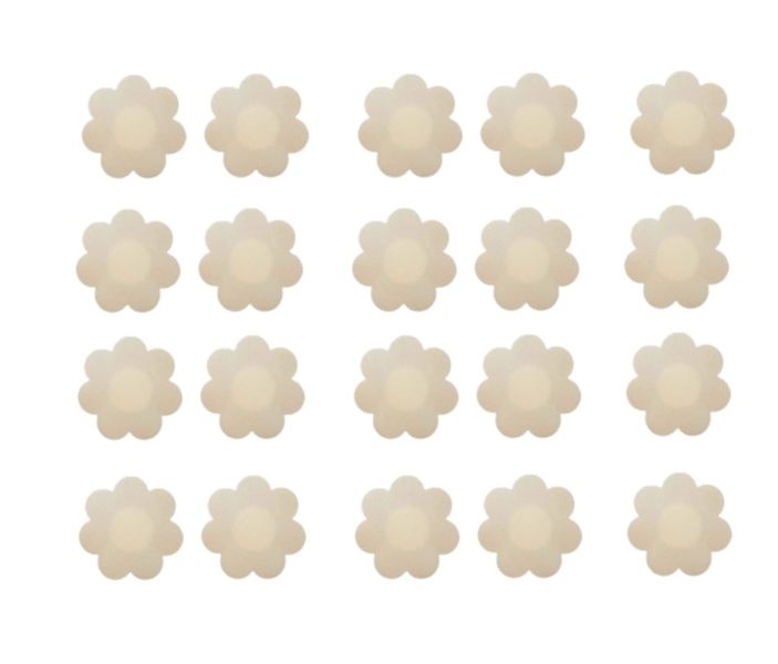 Boob Tape Nipple Covers - Disposable, Self Adhesive (10 Pairs) Pale Beige