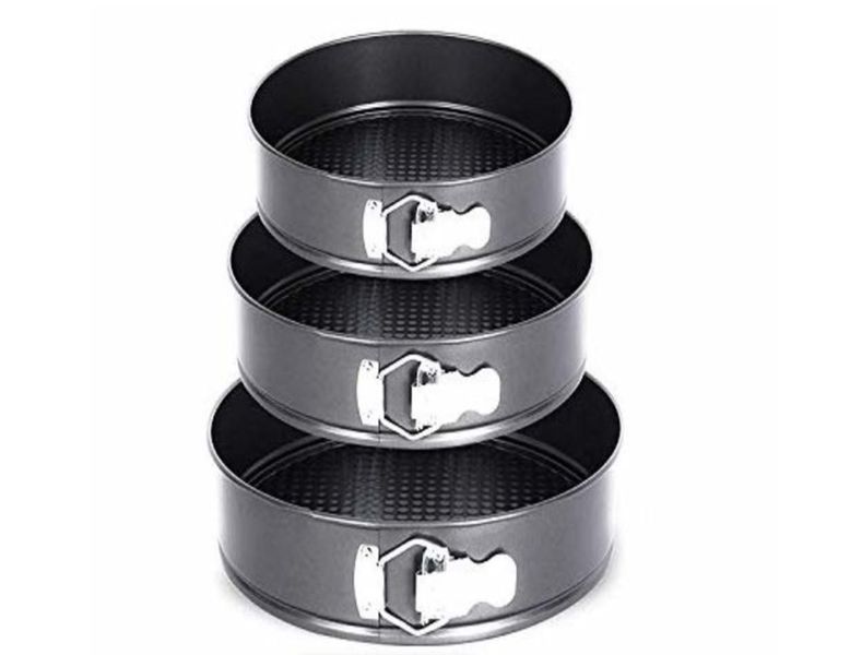 3 Piece Round Cake Mold Tins