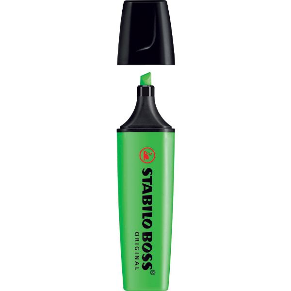 STABILO Boss Highlighter Green Box 10