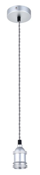 Single Light Plastic Pendant With Twist Cord