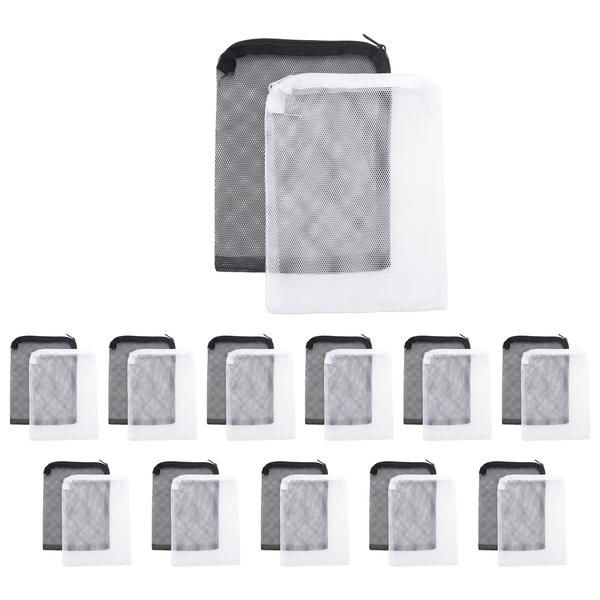 24 Pieces Of Aquarium Filter Bag Media Mesh Filter Bag Mesh Bag