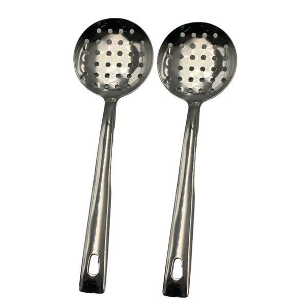 Quality Stainless Steel Round Skimmer 2 Piece 26cm