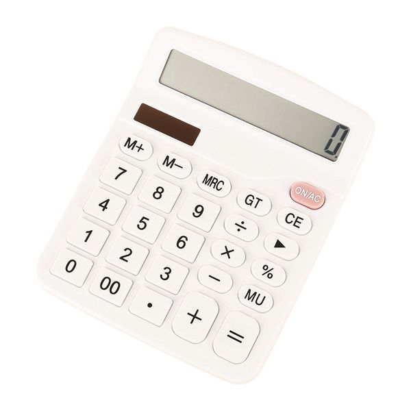 Dual Powered 12-Digit Desktop Calculator, Standard Calculator