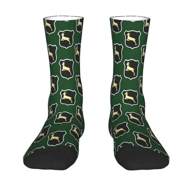 South Africa Rugby Supporter Socks - Crew Sport Socks, Green and Gold