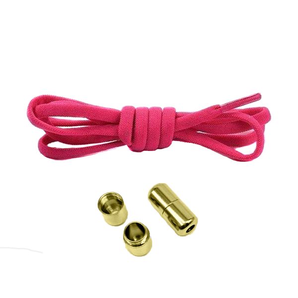 No Tie Elastic Oval Shoe Laces With Twisting Metal Capsule