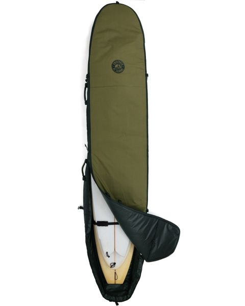 Creatures Hardwear Longboard 2-3 Wheely : Military Titanium Surfboard Bag