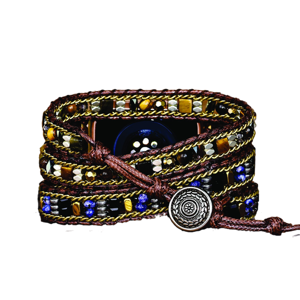 Folk Earth Stone Band Compatible with Apple Watch