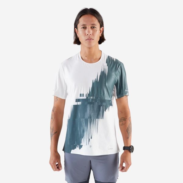 Kiprun Men's Long-Distance Running T-Shirt Run 900 Ultra - Beige Graphics