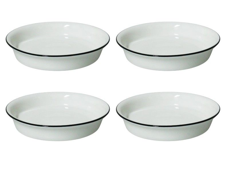 George &amp; Mason Punto Porcelain Deep Plate - Dia:18.8cmxH3.3cm Med 4-Piece