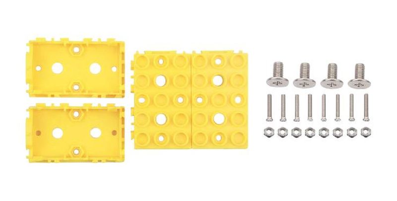 Seeed Studio (110070025) Yellow Wrapper, 1x2, 4 Pack, ABS