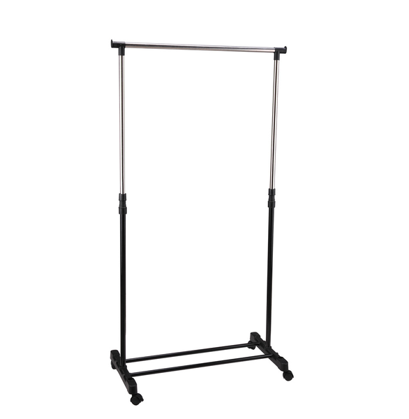 Simple Standard Rod Clothing Garment Rack - Single Rack