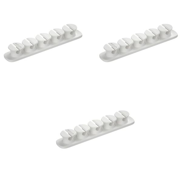 Astrum CO110 Cable Organizer Clips - 5 Bays, 4 Storage Compartments- 3pc