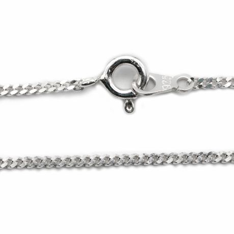 925 Sterling Silver Curb Link Chain With Cross | Shop Today. Get