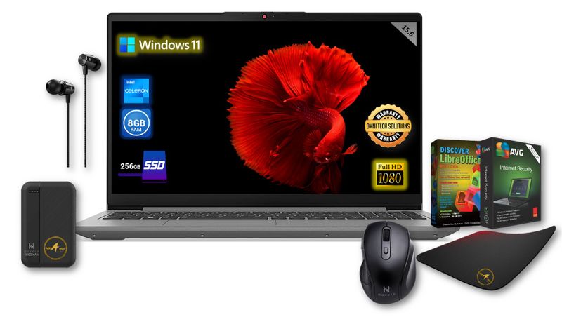 Lenovo Intel Celeron 8GB-256GB SSD FHD display 1920 x 1080 pixels-Notebook