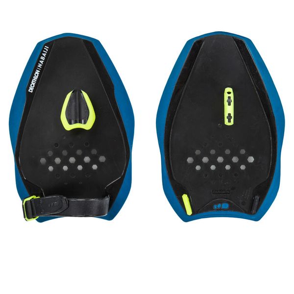Nabaiji Swimming Paddles Quick-In 500 Size S Blue Yellow