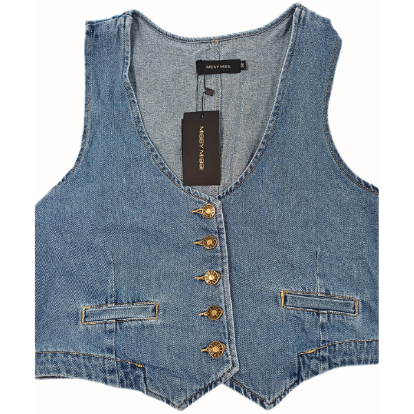 Missy Missi Denim Luxe Waistcoat