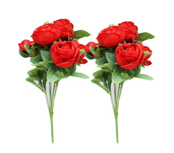 Set of 2 Never Fade Peonies Artificial Rose Bouquets