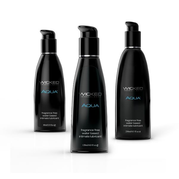 Wicked Adult Sensual Care Aqua Fragrance Free Water Based Lube Lubricant