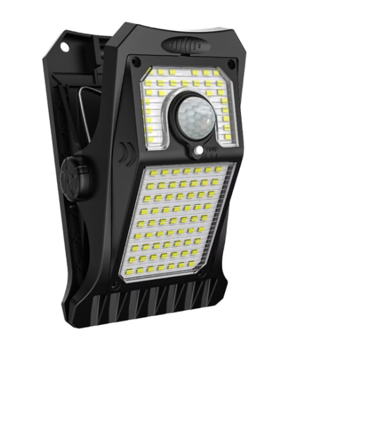 Outdoor Solar Light or USB Charging, Screw-Free Mounting Clip