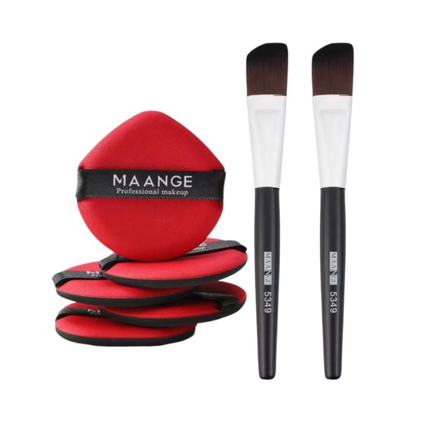 Maange Thin liquid foundation brush and puff set