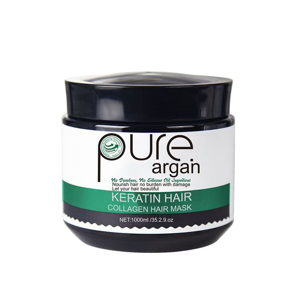 Pure Argan Oil Collagen Hair Mask Green ( 1000ml x2)