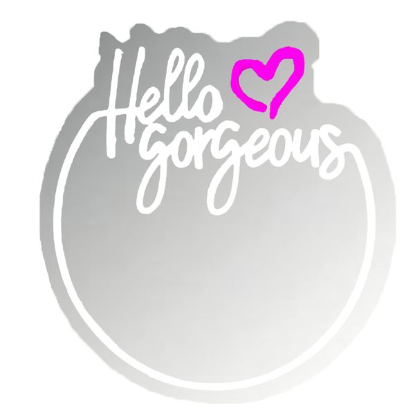 Hello Gorgeous Neon Sign Beautiful Mirror Neon Lights USB Powered
