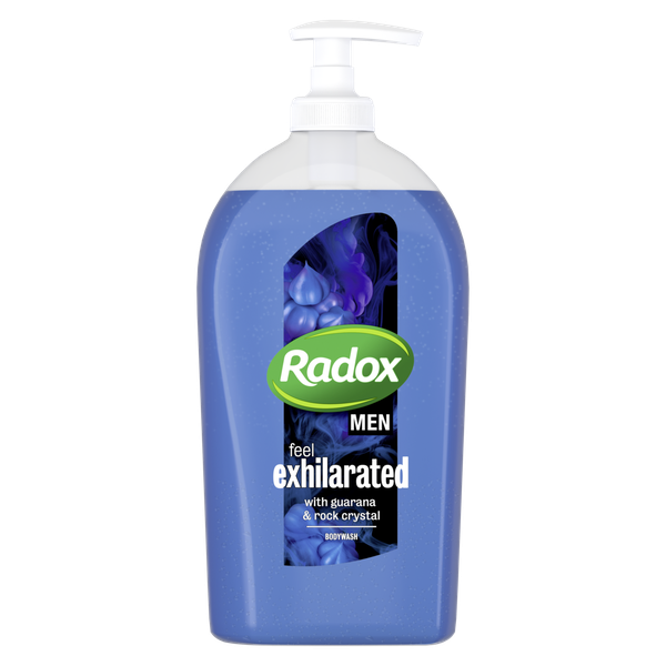 Radox Men Feel Exhilarated Guarana and Rock Crystal Body Wash 6x750ml